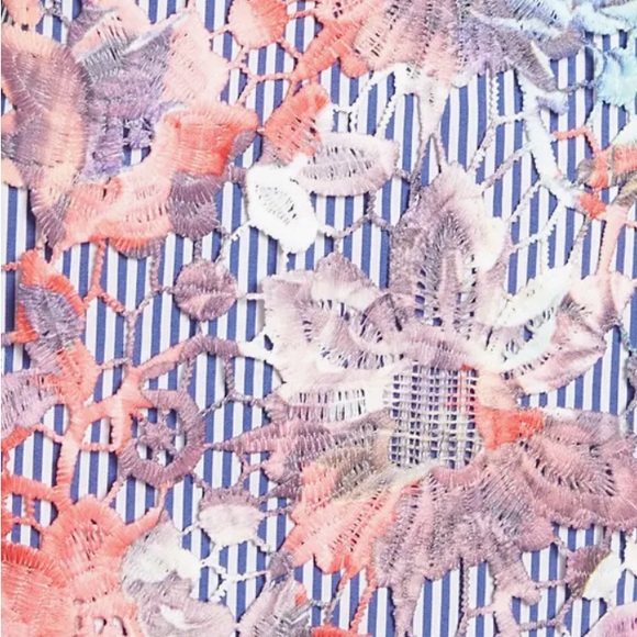 Halogen Lace Pinstripe Tank Dress - Picture 3 of 6